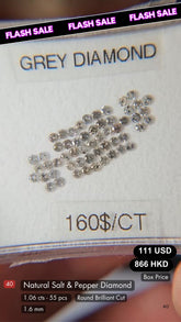 Natural Salt & Pepper Diamond Deal (1.06 Cts)